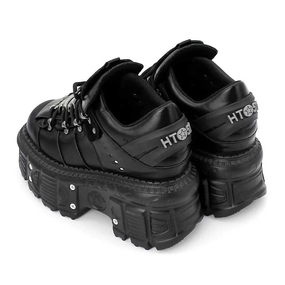 Alt Punk Lace-up Ankle Sneakers Shoptery