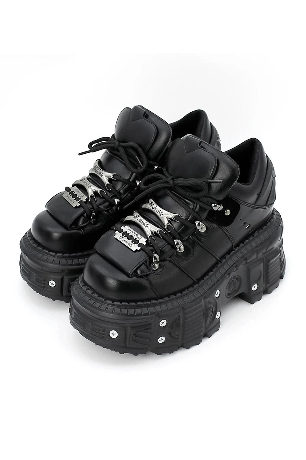 Alt Punk Lace-up Ankle Sneakers Shoptery