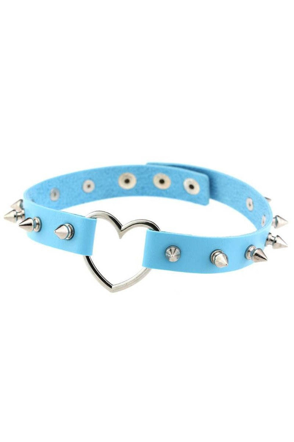 Punk Spiked Heart Choker - Chokers