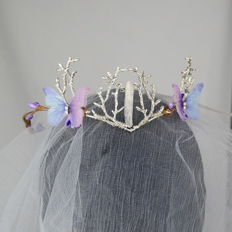 Purple Butterfly Fairy Crown - Crowns