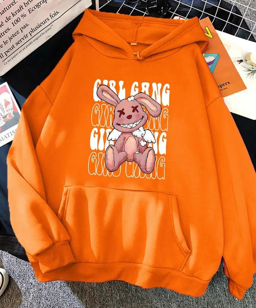 Rabbit Doll Fleece Hoodie -