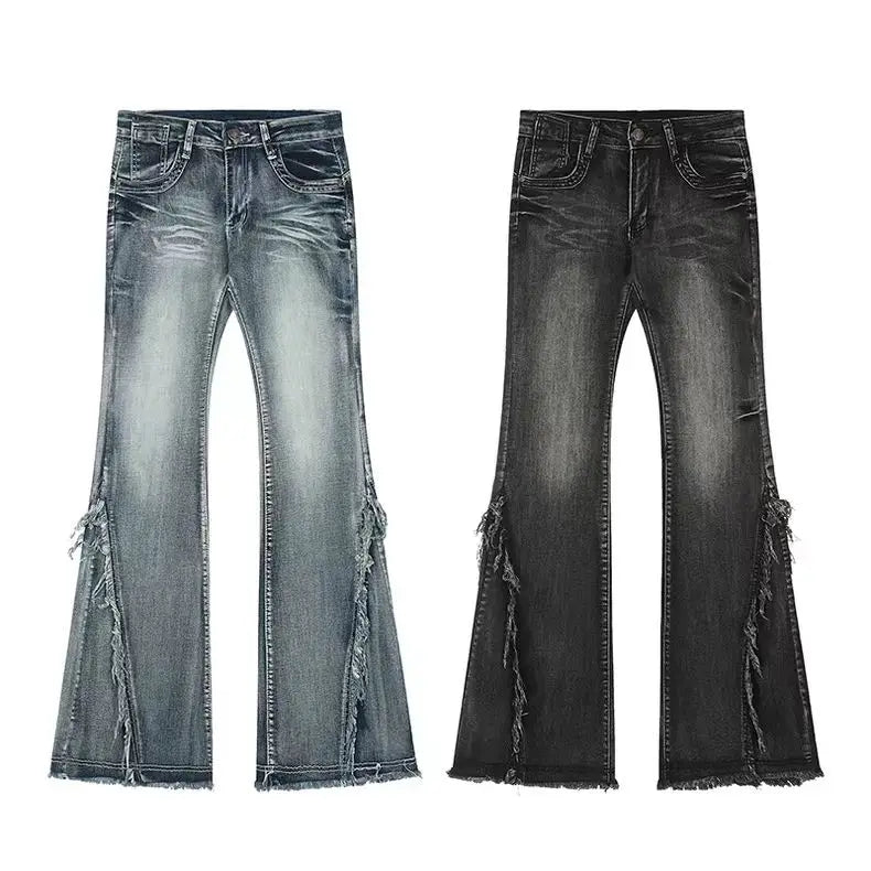 Rebel Fray Flare Jeans -