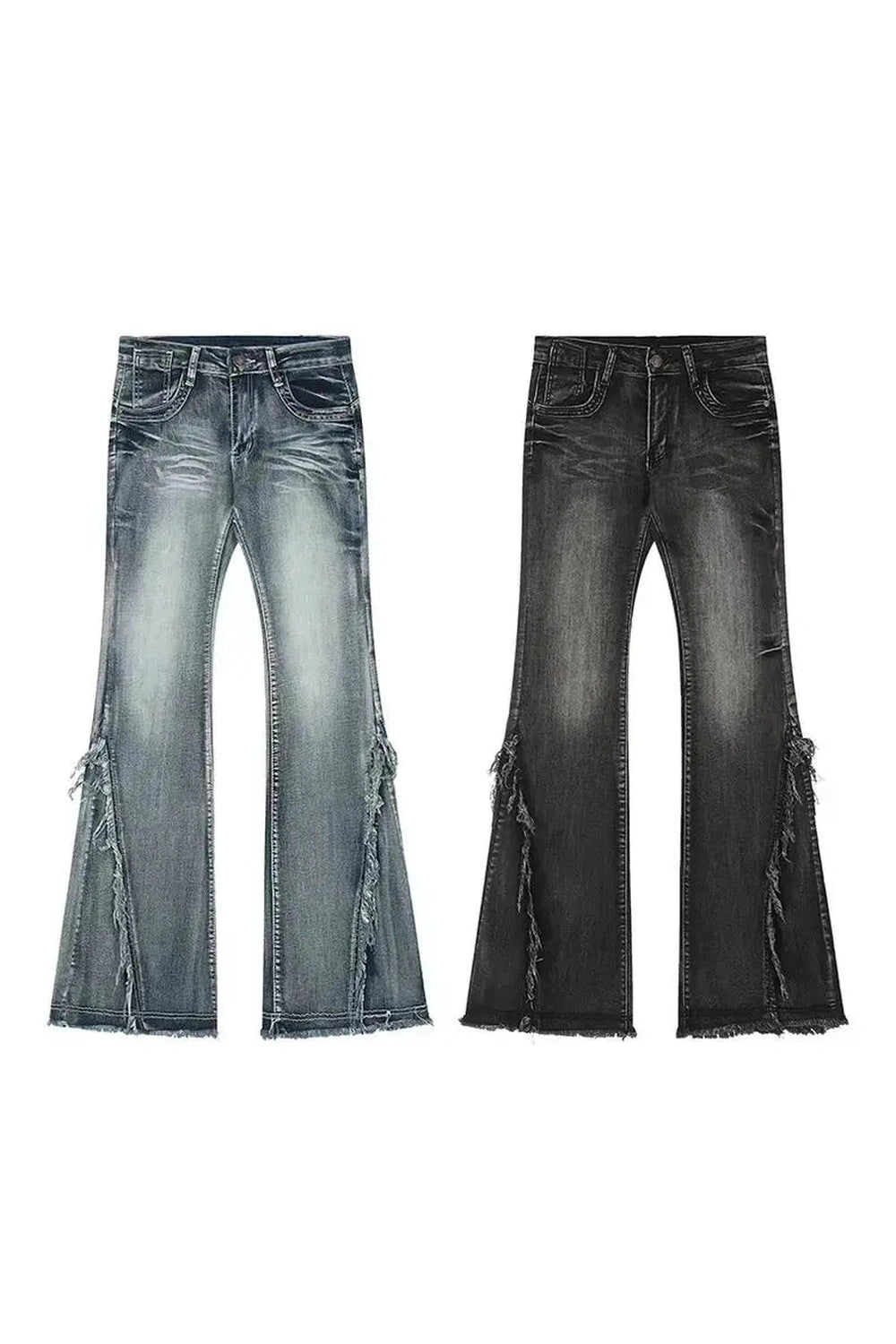 Rebel Fray Flare Jeans -