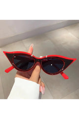 Retro Cat Eye Trendy Sunglasses red-black CN as picture shows Shoptery