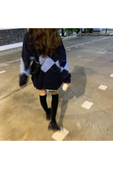 Fall Retro Collage Cardigan Shoptery