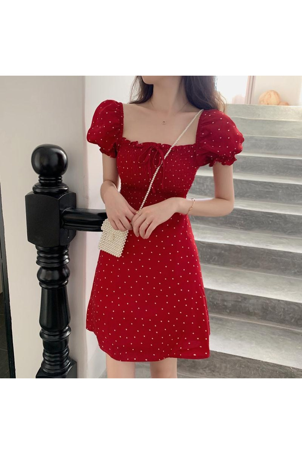 Retro Dot Summer Dress - Dresses