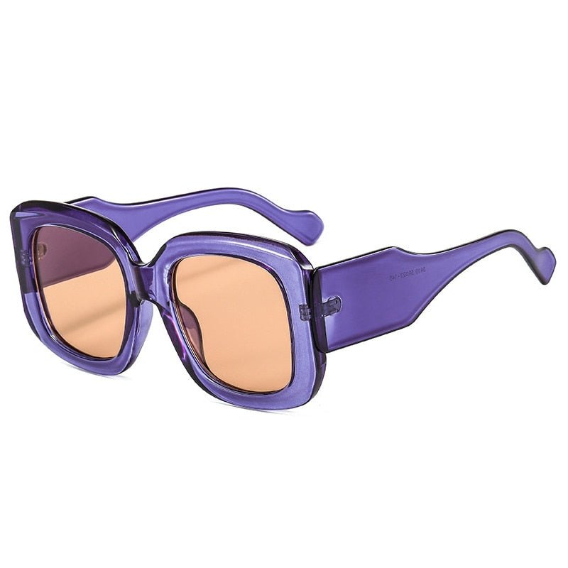 Retro Fashion Oversized Square Sunglasses - Sunglasses