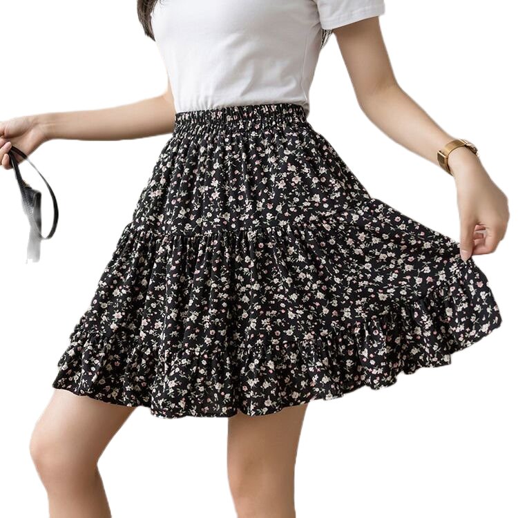 Retro Mini Ruffles Skirt - Skirts
