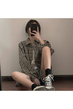 Retro Plaid Grunge Shirt Shoptery