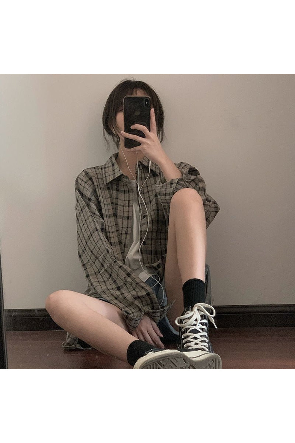 Retro Plaid Grunge Shirt Shoptery