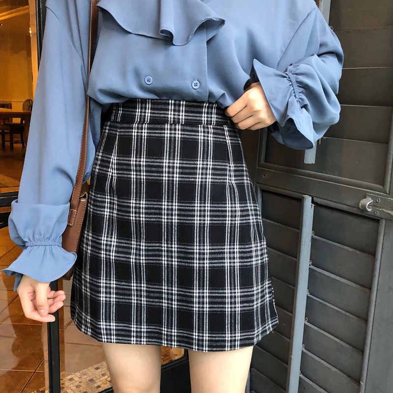 Retro Plaid Summer Skirt - Skirts
