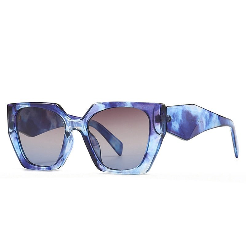 Retro Polygon Cat Eye Sunglasses - Sunglasses