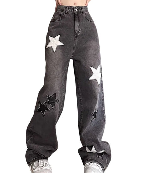 Retro Star High Waist Jeans -