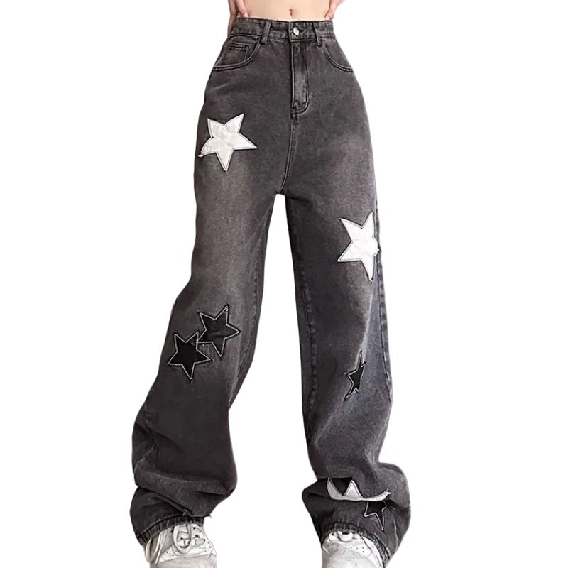 Retro Star High Waist Jeans -