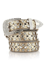 Aesthetic Rhinestone Studded Belt Shoptery