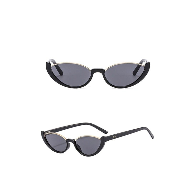 Rimless Cat Eye Sunglasses - Sunglasses