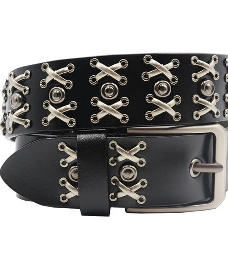 Rivet Cowboy Genuine Leather Men's Belt -