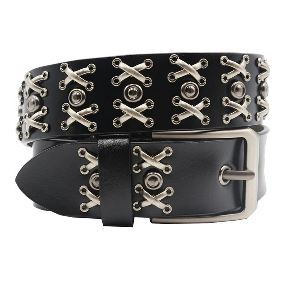 Alt Leather Belt black Shoptery
