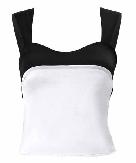 Satin Crop Top Camisole - Crop Tops