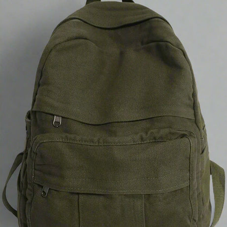 School Bag College Student Retro Backpack green L32cmW13cmH34cm Shoptery