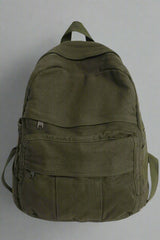 School Bag College Student Retro Backpack green L32cmW13cmH34cm Shoptery