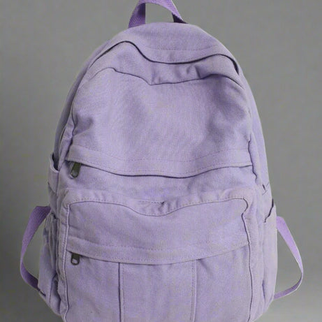 School Bag College Student Retro Backpack purple L32cmW13cmH34cm Shoptery