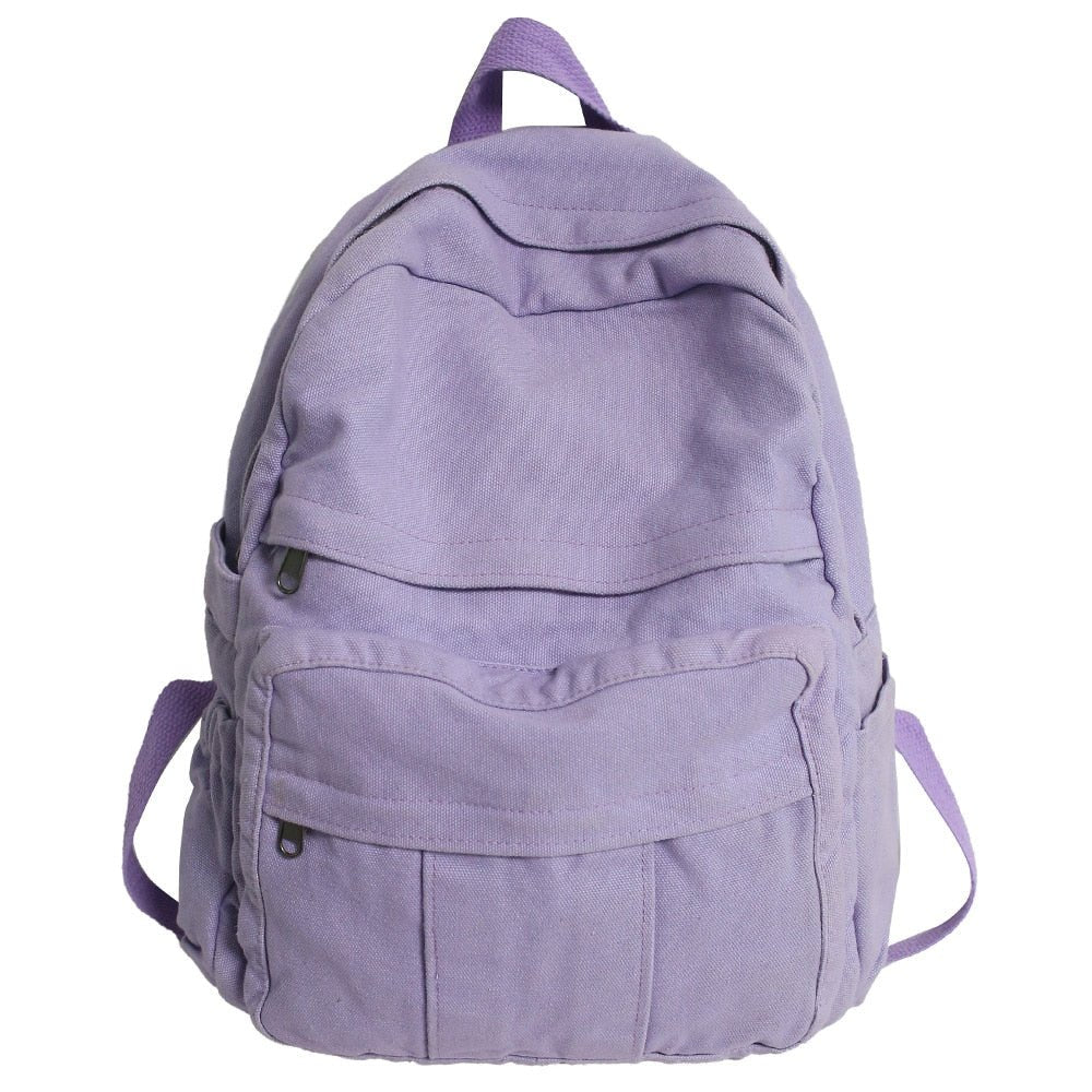 School Bag College Student Vintage Backpack - Backpacks