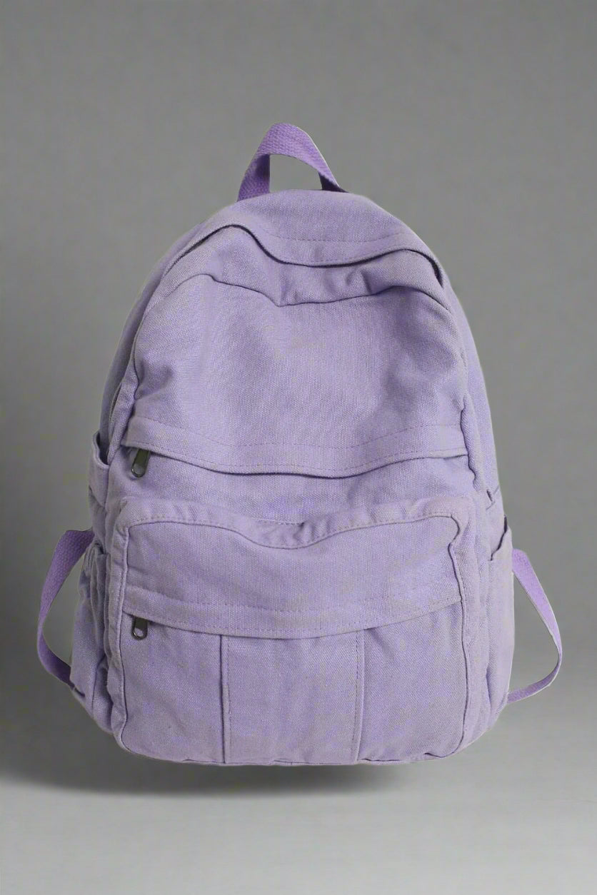 School Bag College Student Retro Backpack purple L32cmW13cmH34cm Shoptery
