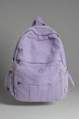 School Bag College Student Retro Backpack purple L32cmW13cmH34cm Shoptery