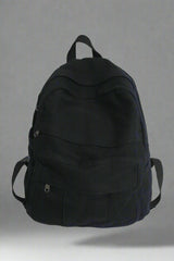 School Bag College Student Retro Backpack black L32cmW13cmH34cm Shoptery
