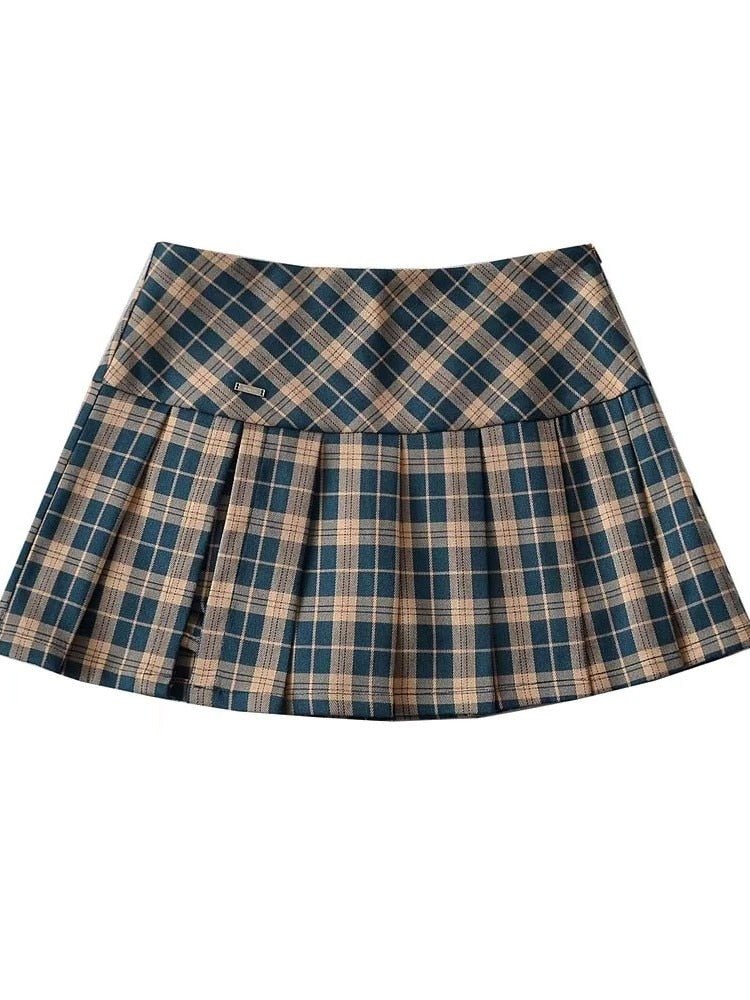 Side Split Pleated Skirt - Skirts