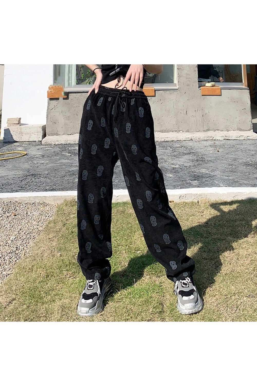 Skater Girl Skull Pants - Pants