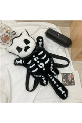 Alt Skull Plush Water Bottle Bag Shoptery