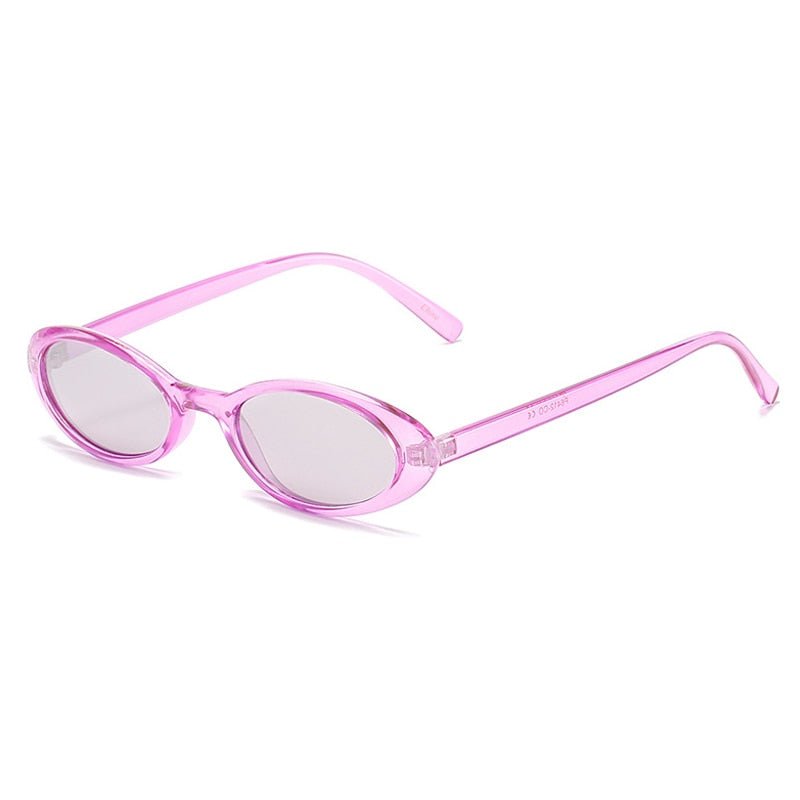Small Oval Leopard Sunglasses - Sunglasses