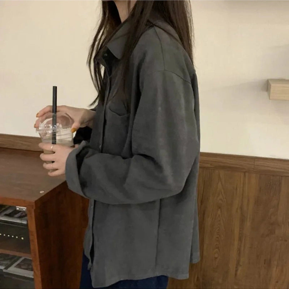 Solid Pocket Retro Shirt Shoptery