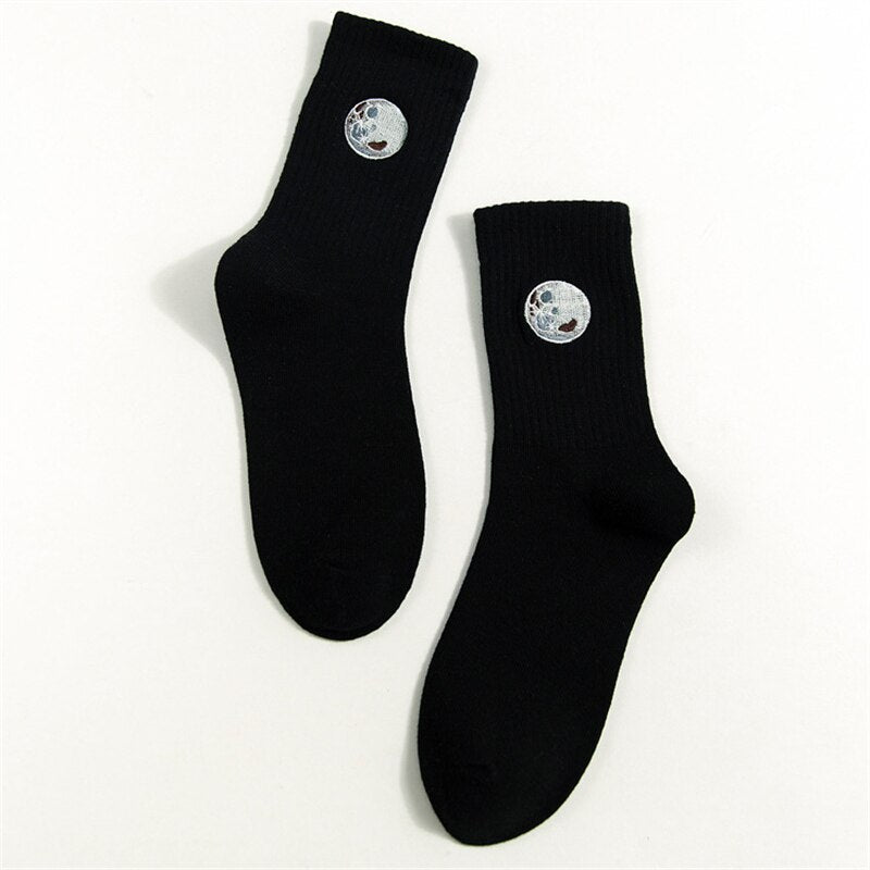 Spacecore Embroidery Cotton Socks - Socks