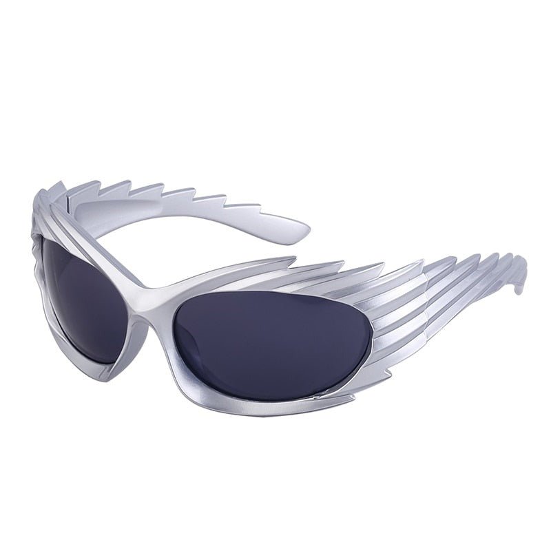 Spike Rectangle Shades Sunglasses - Sunglasses