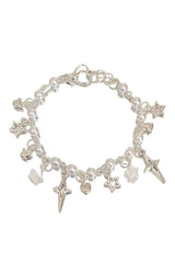 Y2k Star Bow Knot Beaded Bracelet Shoptery