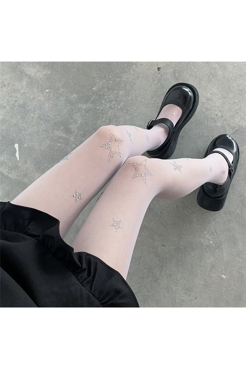 Star Diamond Kawaii Fishnet Stockings Shoptery