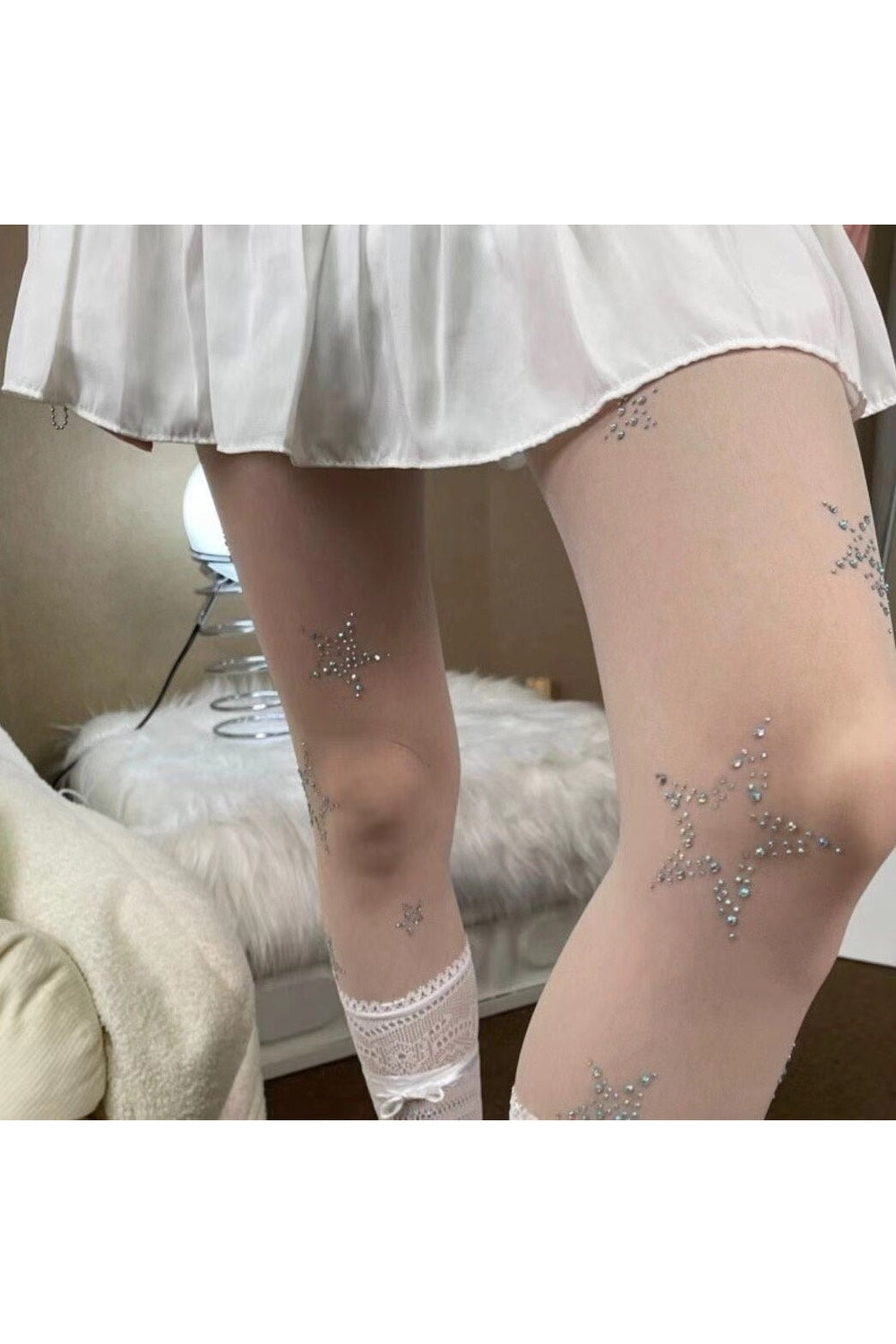 Star Diamond Kawaii Fishnet Stockings Shoptery