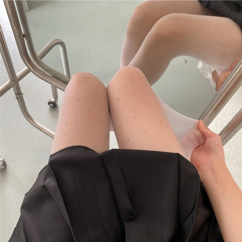 Star Diamond Kawaii Fishnet Stockings color 1 one size Shoptery