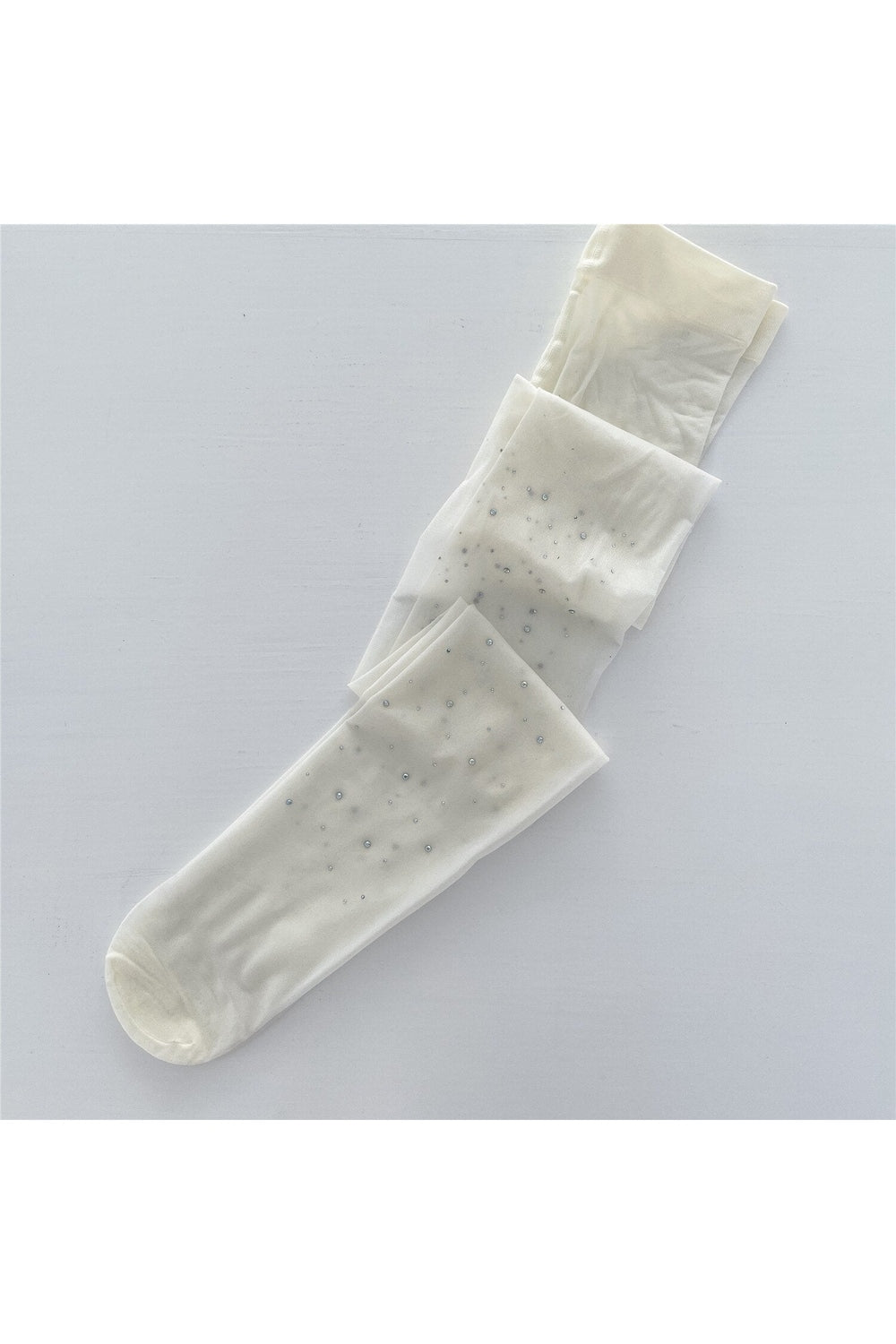 Star Diamond Kawaii Fishnet Stockings beige 1 one size Shoptery