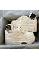 Acubi Star Skateboard Y2k Shoes White Shoptery