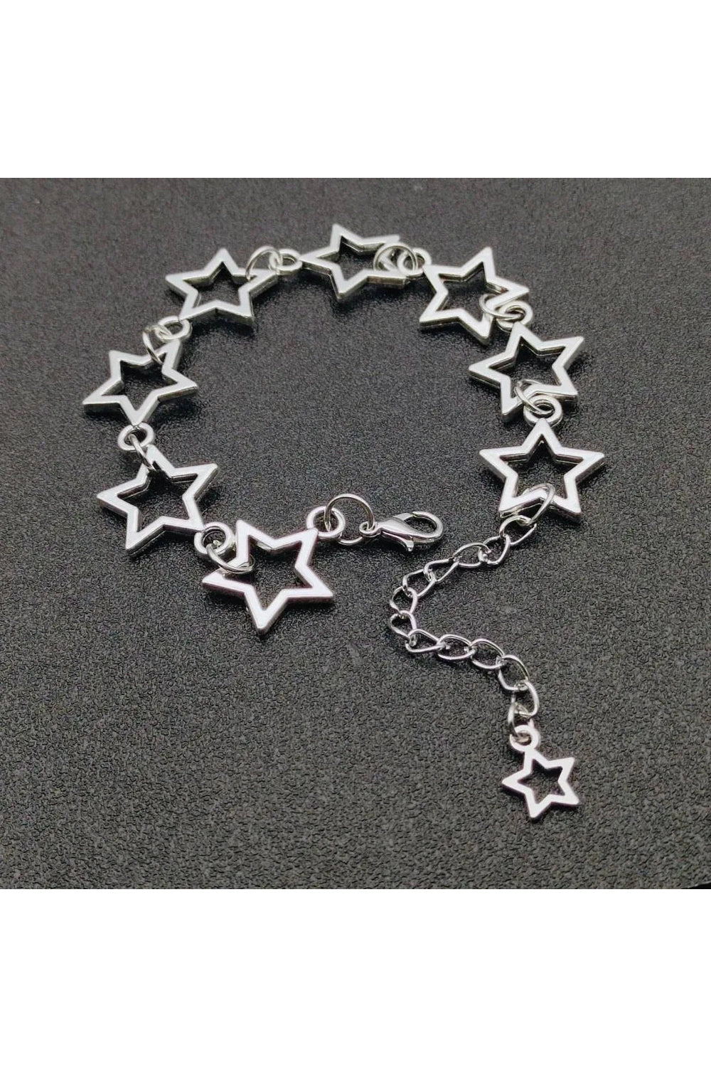 Y2k Stellar Silhouette Charm Bracelet Default Title Shoptery