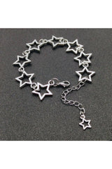Y2k Stellar Silhouette Charm Bracelet Default Title Shoptery