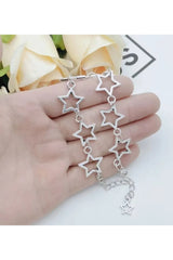 Y2k Stellar Silhouette Charm Bracelet Shoptery