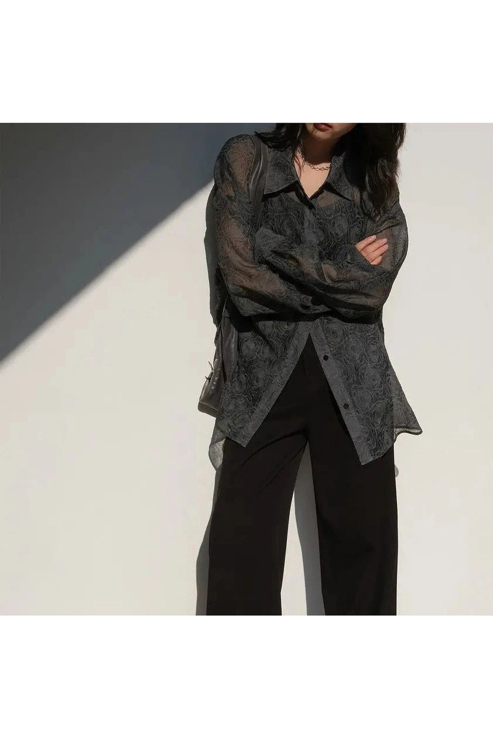 Alt Streetwear Lantern Sleeve Shirt Shoptery