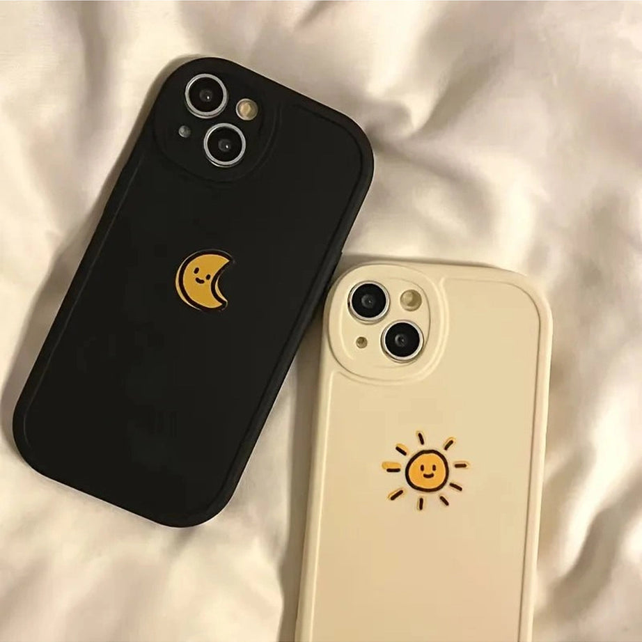 Aesthetic Sun Moon iPhone Case Shoptery