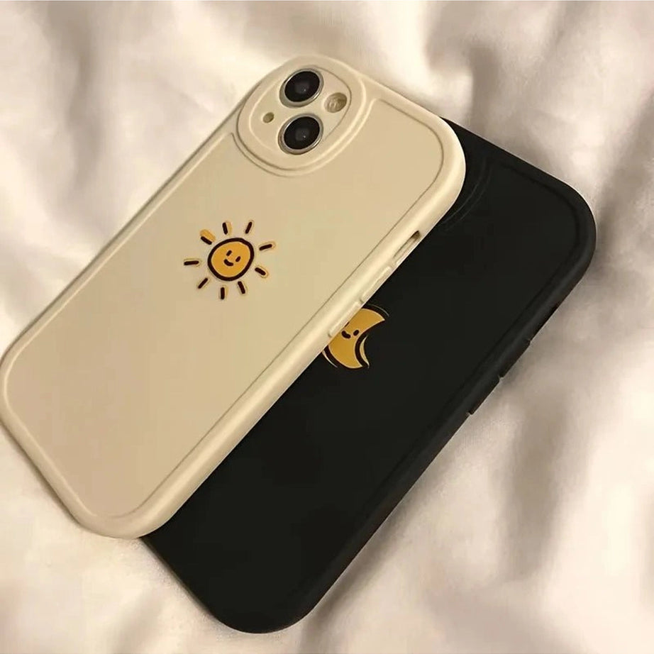 Aesthetic Sun Moon iPhone Case Shoptery