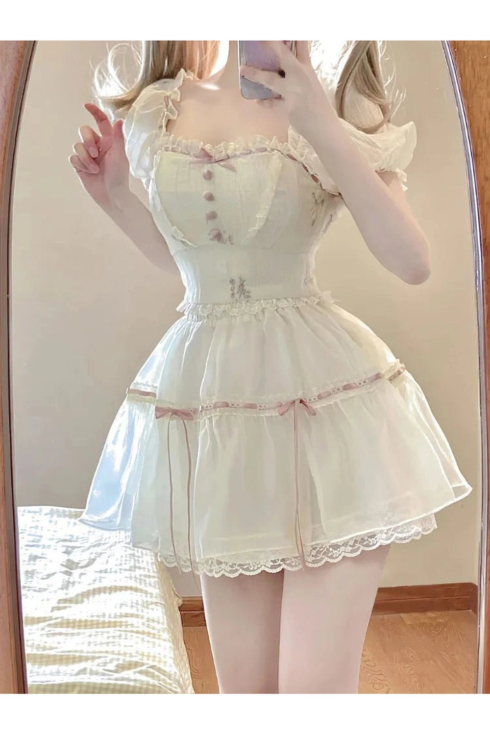 Coquette 2-Piece Summer Dress Outfit Set Shoptery